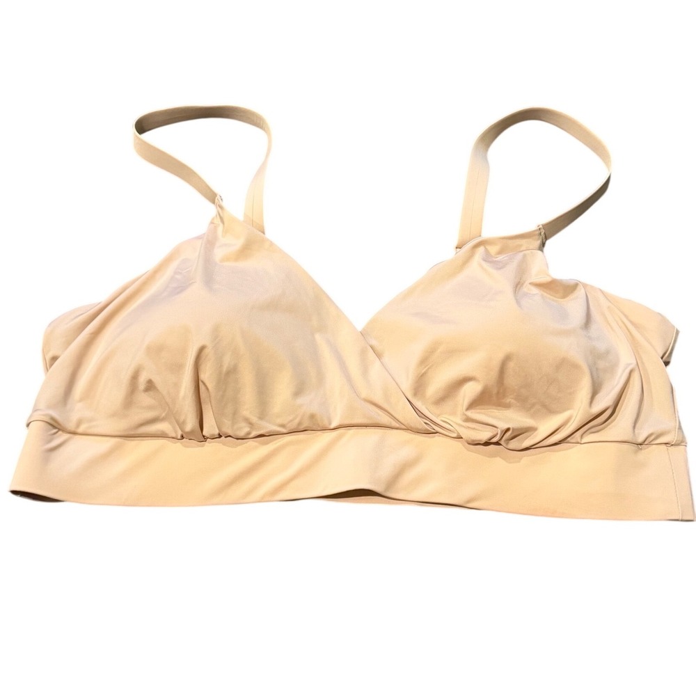 Torrid 360 Smoothing Wireless Bralette Nude Size 1 Plus Size Lounge Bra